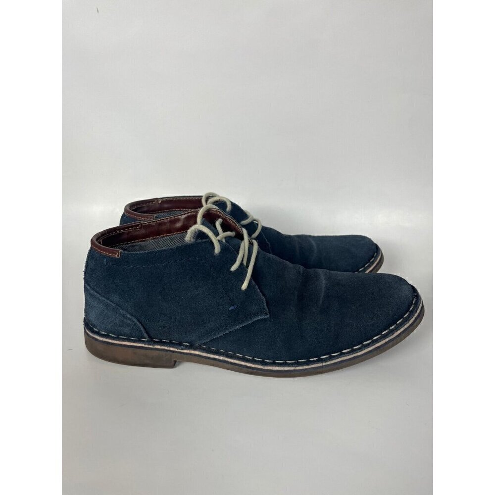 Kenneth Cole Shoes boots Mens 8.5 M Blue Suede Desert Sun Chukkas Hipster - Picture 4 of 16